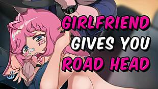Sucking your cock while you drive in anime roleplay