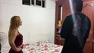 solo action at school with babe riding for top grades close up