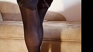 Peeing In Shiny Pantyhose During Sport Activity