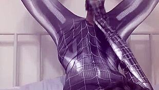 Sexy Gay Teen Masturbates Like Spider-Man