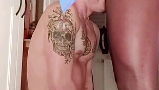 I suck his black cock until he cums