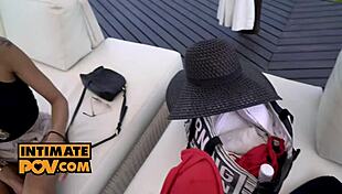 Pov outdoor sex reunion with veronica leal's footjob!