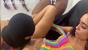 Two Beauties Riding Cocks At Carnival Party