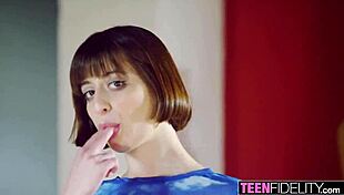 Skinny european teen slut begs for creampie!