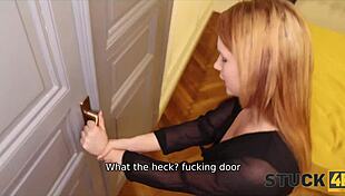 Husband watches busty redhead wife get fucked on holiday anniversary