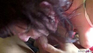 this german bbw couple does homemade porn, licking ass and getting facial cum