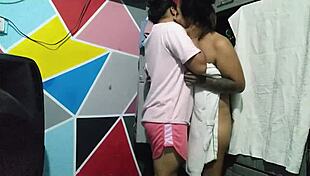 pair of latinas enjoy eating each other's pussies while hotel camera records