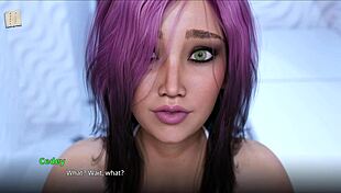 teen brunette with big tits and ass gets erotic homemade cartoon fuck