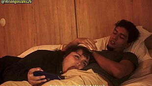 watching netflix with stepsister, couldn't resist putting dick in mouth, almost caught