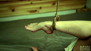 Petite 18+ Nude Girl Tied Up In Bondage