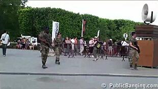 Extreme Public Orgy Under Eiffel Tower