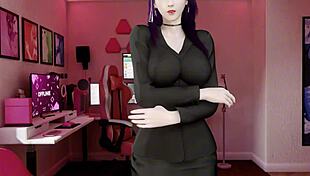 cute asian babe in sexy outfit having hardcore sex with huge cock in pov