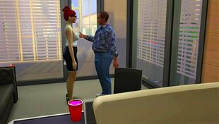 Boss fucks customer in car service