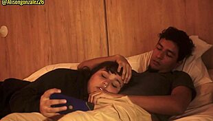 watching netflix with stepsister, couldn't resist putting dick in mouth, almost caught