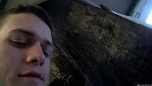 Young gay Chris Porter got doggystyled after smoking and blowjob