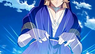 in queens blade rebellion ova episode 02, the nun faces intense battles in high definition