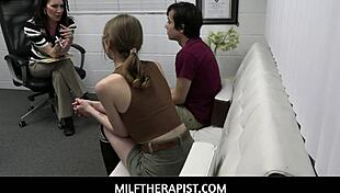 milf therapist fucks step sis in taboo threesome