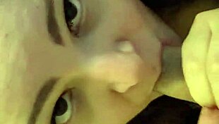 Girl loves daddy's dick in deepthroat blowjob!