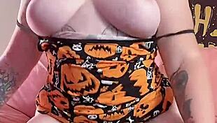 Fat rider moans with dragon dildo in pussy