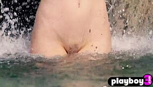 why is that big boobs blonde milf lindsey gayle evans taking off her lingerie and exposing her amazing naked body?