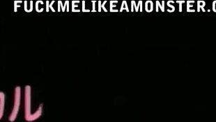 anime strapon fuck threesome with big tits 😍