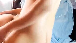 I hooked up with my best friend Oscar's boss in her dress, a hot Latina MILF