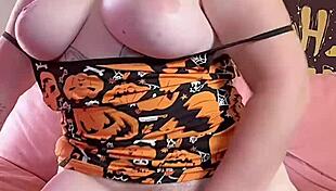 Fat rider moans with dragon dildo in pussy