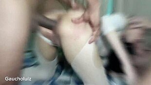 Max Maranhão Challenges Ariana Oliveira's Tight Ass While She Face Fucks Gaucholuiz