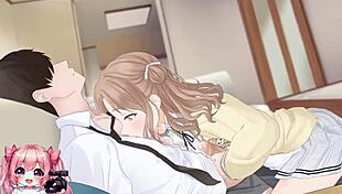 College girl rides and jerks for cumshot