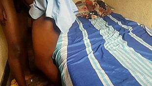 that ebony teen gets fucked hard in this homemade quickie