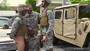 Army Men Fucking Hard in Shower with Explosive Gay Sex Failures