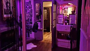 Coco de wit feels the anal fingering backstage