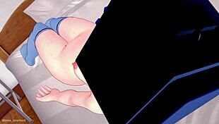 Frotando La Vagina De Tv Woman Para Calentarla