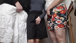 6 orgasms under the skirt - girls fly orgasm