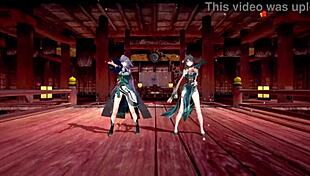 Check out these honkai star rail characters in hentai mmd action.