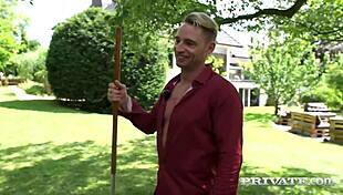 Private Com: Sexy Star Little Caprice Fucking Wild Outdoors With Handjob, Licking Pussy, And Creampie In Missionary