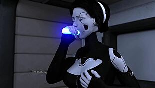 Face Fuck Blowjob Compilation Featuring Hot Blonde AI Sex Robot Girl and Sexy Redhead