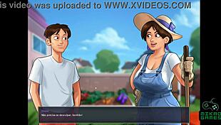 Jenny’s big bouncing boobs in Summertime Saga ep 6