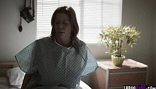 Bobbi PULLS the ORDERLY'S PANTS DOWN and GETS on her KNEES to GIVE him a BLOWJOB