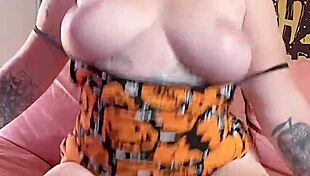 Fat rider moans with dragon dildo in pussy