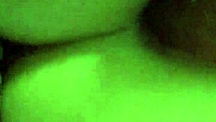 Cody Roy teases Danielle's pussy in fishnets