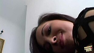 Naughty Brunette Takes Serious DP Fucking