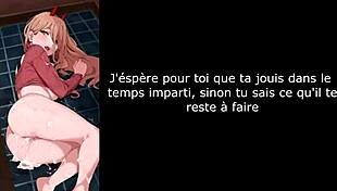 Hentai JOI Featuring Power Chainsawman with Assplay, Pissplay, and Feet Licking