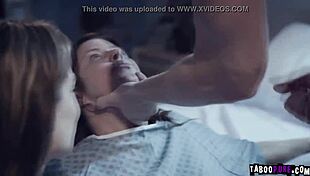 Bobbi PULLS the ORDERLY'S PANTS DOWN and GETS on her KNEES to GIVE him a BLOWJOB