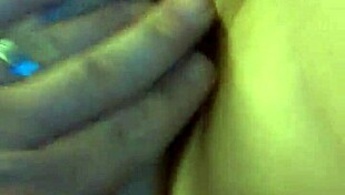 Cody Roy teases Danielle's pussy in fishnets