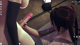 Girls say, 'Fuck me in 3D,' riding transsexuals cowgirl