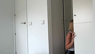 She Likes It When I CUM In Her Pussy And Leather Leggings