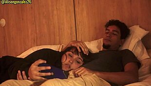 watching netflix with stepsister, couldn't resist putting dick in mouth, almost caught