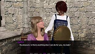 I love fingering my small tits while masturbating as a redhead knight's tale unfolds.