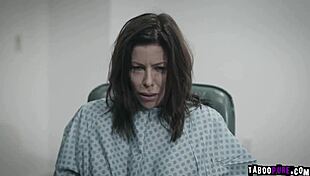 Bobbi PULLS the ORDERLY'S PANTS DOWN and GETS on her KNEES to GIVE him a BLOWJOB